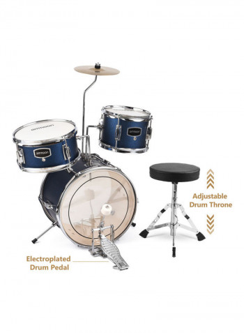 3-Piece Drum Set With Accessories