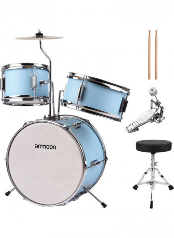 3-Piece Drum Set With Accessories