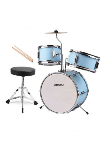 3-Piece Drum Set With Accessories