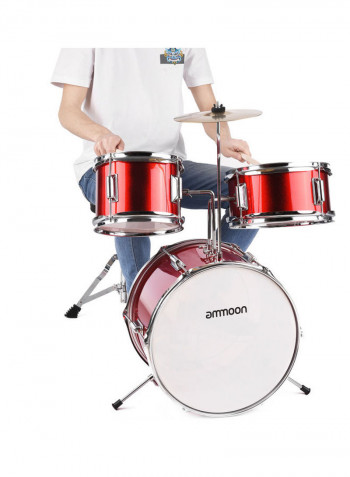 3-Piece Drum Set With Accessories