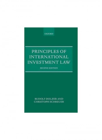 Principles Of International Investment Law Hardcover 2