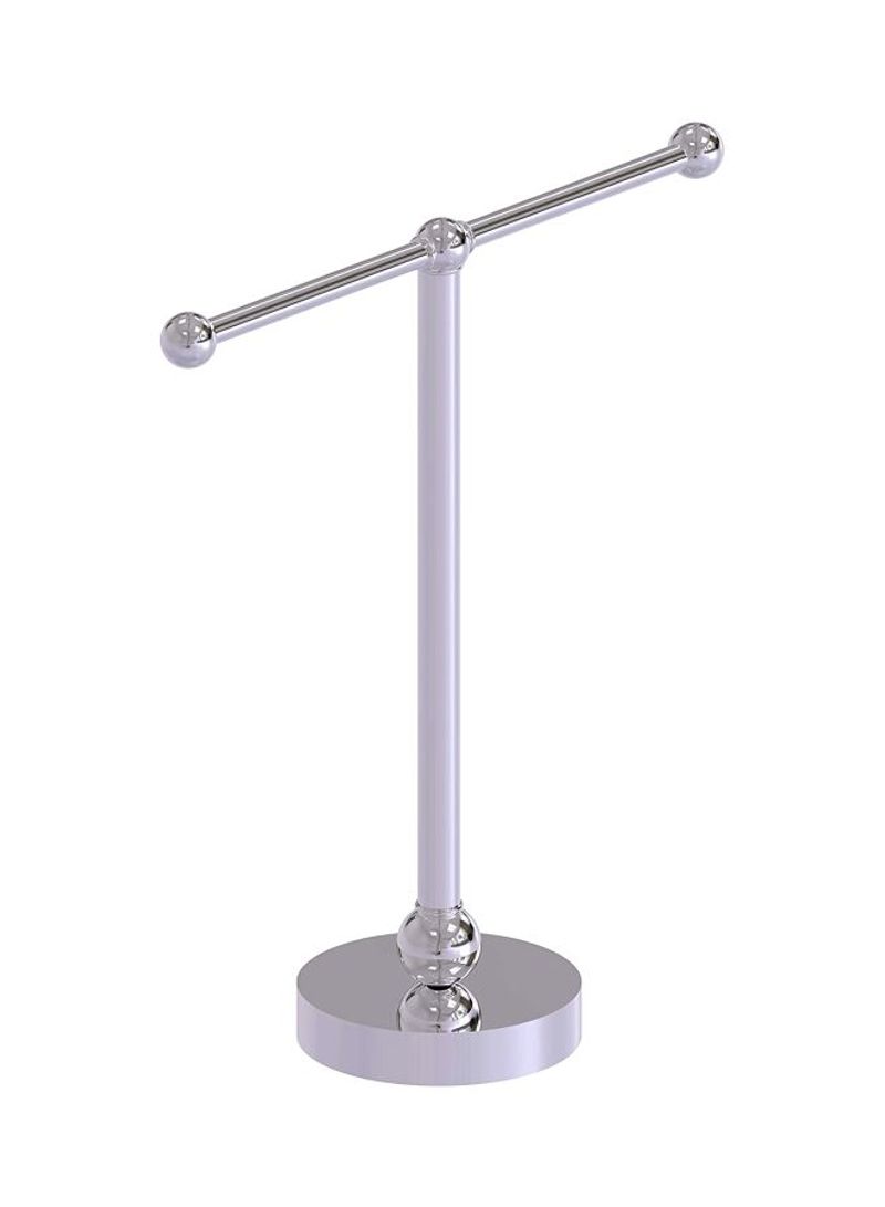 Vanity Top 2 Arm Guest Towel Holder Polished Chrome 12x12x12inch