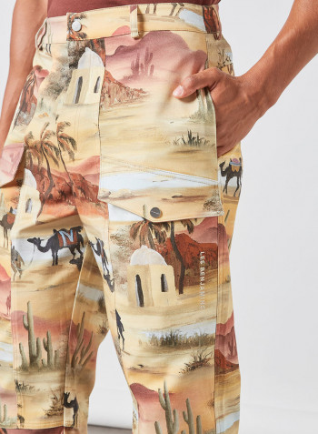 Graphic Print Pant Multicolour