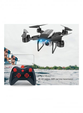 Foldable RC Drone 4K HD Camera Long Fly Time Helicopter And 3 Batteries 32 x 23 x 6cm