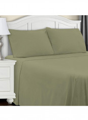 4-Piece Solid Pattern Full Sheet Set Sage