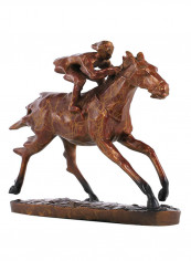 Horse Racing Modern Sculpture Gold 3510g