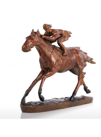 Horse Racing Modern Sculpture Gold 3510g
