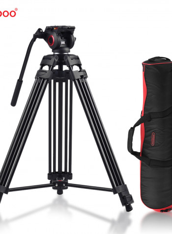 MTT601A Professional Photography Aluminum Alloy Tripod Stand 153cm Black