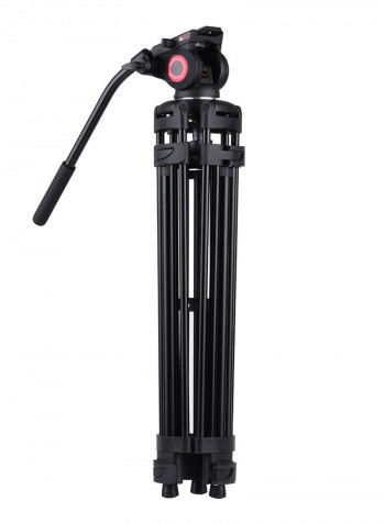 MTT601A Professional Photography Aluminum Alloy Tripod Stand 153cm Black