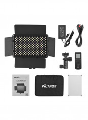Professional Ultra Thin Dimmable LED Video Light VL-S192T Black