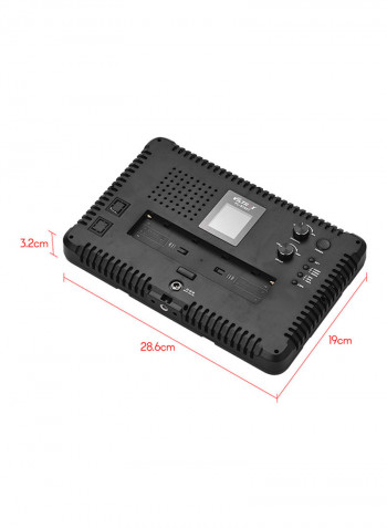 Professional Ultra Thin Dimmable LED Video Light VL-S192T Black