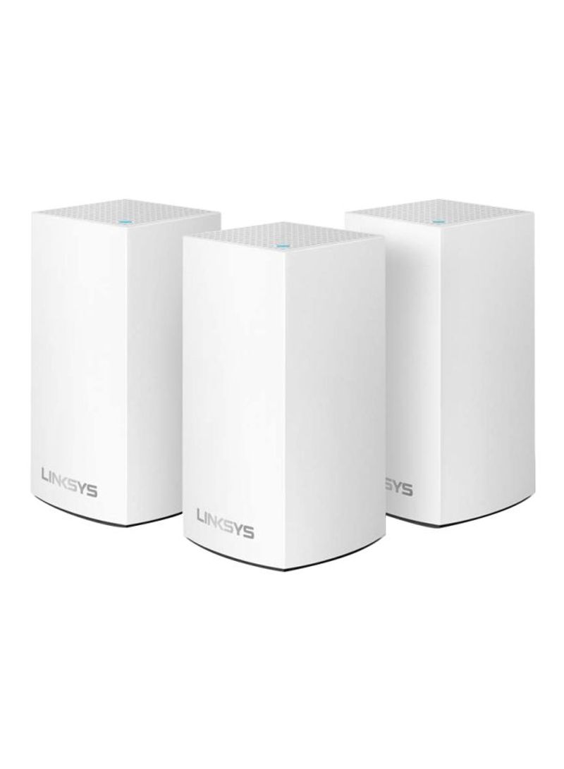 Pack Of 3 Velop Intelligent Mesh WiFi System 3 Mbps White