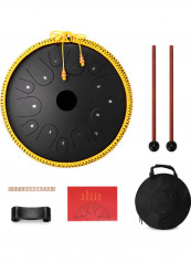 14-Tone Steel Tongue Drum with Sticks and Bag reviews 14-Tone Steel Tongue Drum with Sticks and Bag