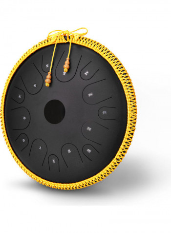 14-Tone Steel Tongue Drum with Sticks and Bag