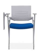 Thick Breathable Mesh Folding Conference Chair Blue/Gey 99 x 64 x 32cm