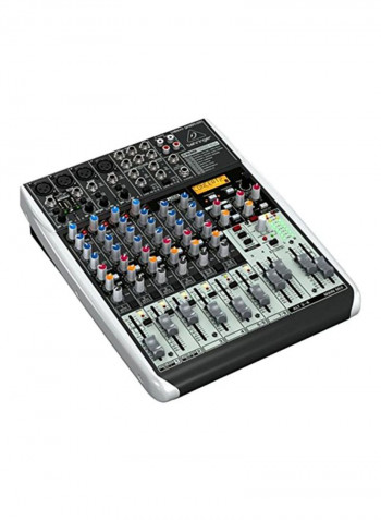 Premium 12-Input 2/2-Bus Mixer With Multi-FX Processor QX1204USB Grey/Red/Blue