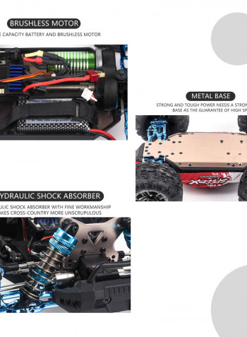 XLF F17 70km/h High Speed Racing Car With 3 Battery 41.5cm