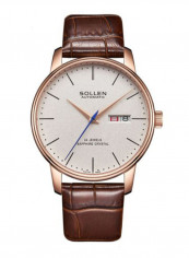 Men's Leather Analog Watch LEN67924