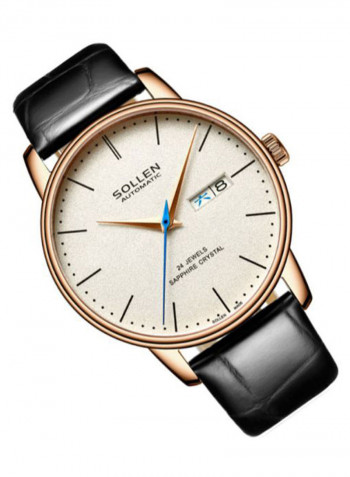 Men's Leather Analog Watch LEN67922