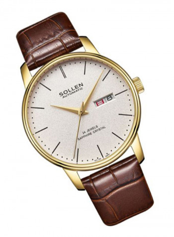 Men's Leather Analog Watch LEN67925