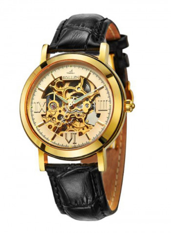 Men's Leather Analog Watch LEN67941