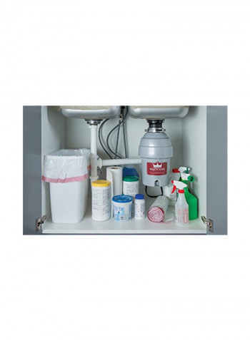 Garbage Disposal White/Black 8.5x8.5x16inch