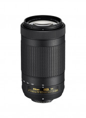 AF-P DX NIKKOR 70-300mm f/4.5-6.3G ED VR Telephoto Camera Lens Black