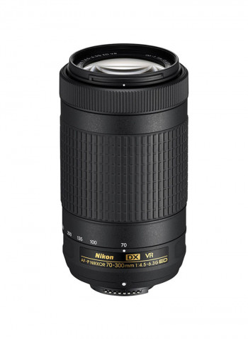 AF-P DX NIKKOR 70-300mm f/4.5-6.3G ED VR Telephoto Camera Lens Black