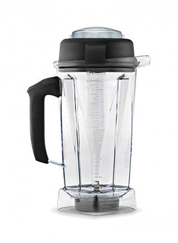 Blender Container With Nonslip-Grip Handle clear/black 7-1/2 x 9 x 13-1/2inch