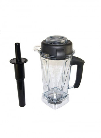 Blender Container With Nonslip-Grip Handle clear/black 7-1/2 x 9 x 13-1/2inch