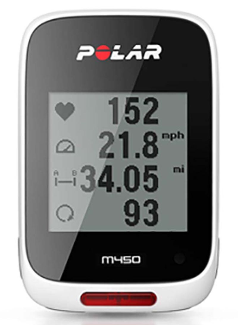 M460 GPS Bike Computer With Advanced Cycling Metrics White