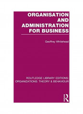 Organisation And Administration For Business Hardcover English by Geoffrey Whitehead