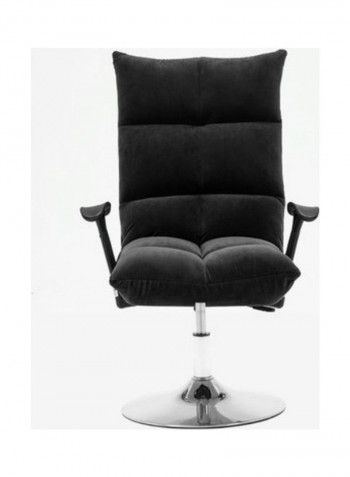 Computer Recliner Disc Flannel Chair Black 80x50x40cm