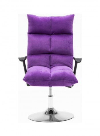 Computer Recliner Disc Flannel Chair Purple 80x50x40cm