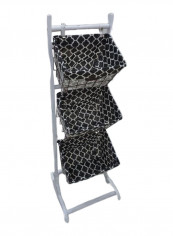 3 Stand Storage Basket Holder White 25centimeter reviews 3 Stand Storage Basket Holder White 25centimeter