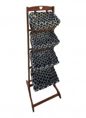 4 Stand Storage Basket Holder Brown/White/Black 30centimeter reviews 4 Stand Storage Basket Holder Brown/White/Black 30centimeter