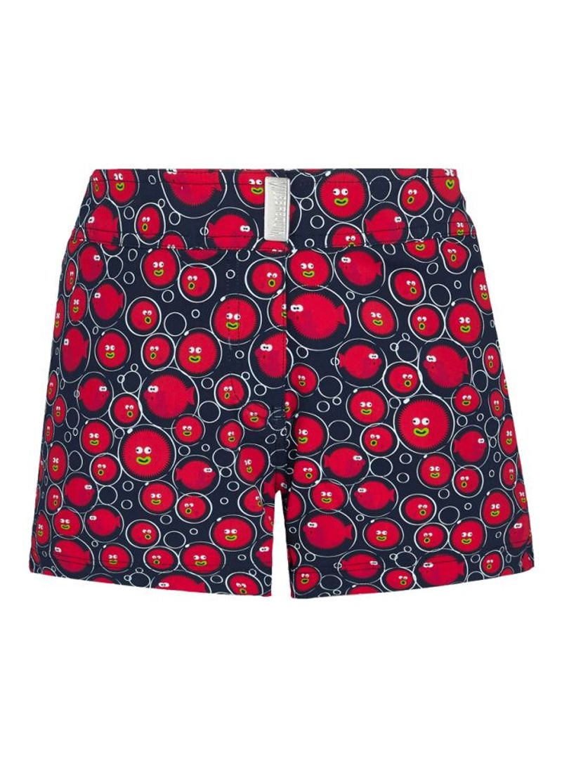 Ferise Printed Swim Shorts Blue/Red