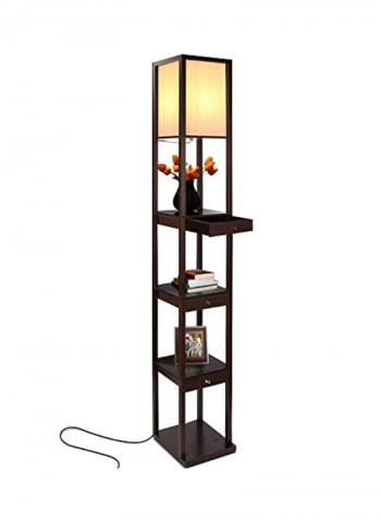 Modern Living Room Standing Floor Lamp Havana Brown 10.2x10.2x63inch