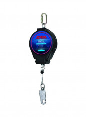 Self Retractable Lifeline Lanyard Black/Silver 15meter