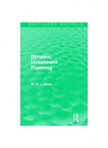 Dynamic Investment Planning Hardcover