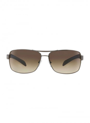 Men's Rectangular Sunglasses - Lens Size: 65 mm
