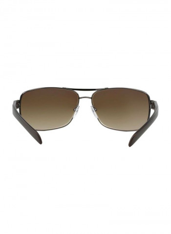 Men's Rectangular Sunglasses - Lens Size: 65 mm