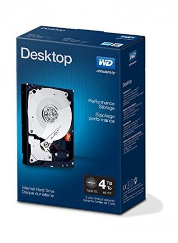 Internal Hard Drive 4TB Black/Silver