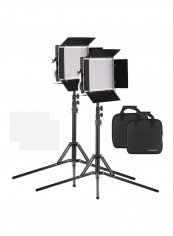 Portable Photography Light With Stand Black/White