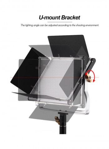Portable Photography Light With Stand Black/White