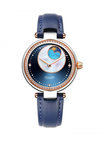 Women's Leather Analog Watch SL1818