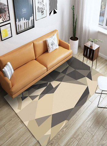 Geometric Block Pattern Rectangular Carpet Multicolour 140x200centimeter