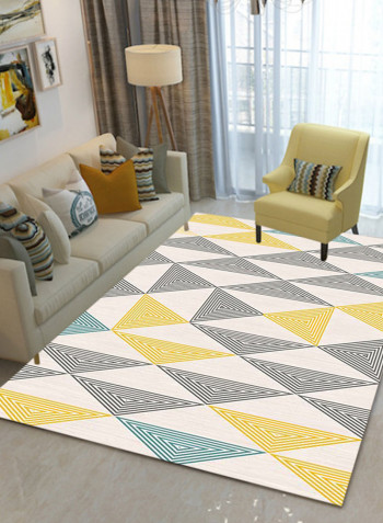 Geometric Pattern Supple Carpet Multicolour 140x200centimeter