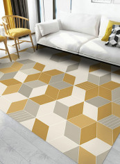Non-Skid Bedside Carpet Brown 140x200centimeter