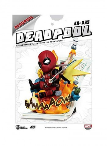 Deadpool Cut Off The Fourth Wall Egg Attack Statue 23 x 19 x 8inch